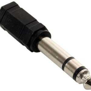 CONVERTIDOR DE PLUG 3.5 -1/4 STEREO BK