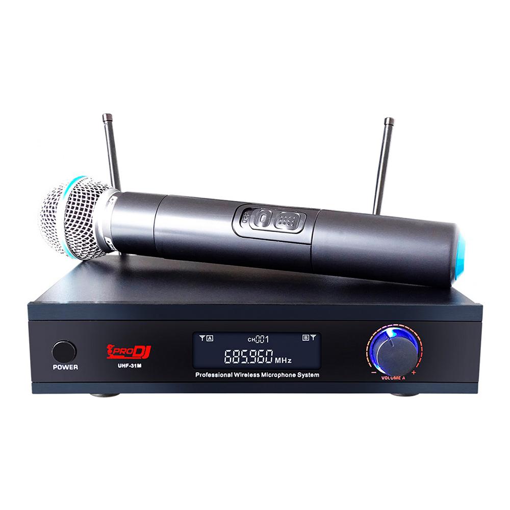 MICROFONO PRO DJ INALAMBRICO DE MANO UHF31M