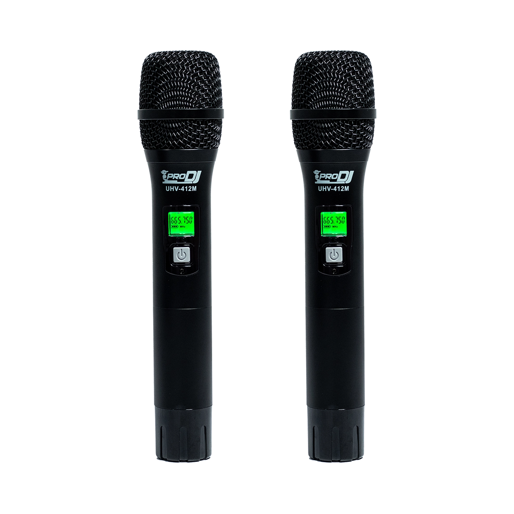 MICROFONO INALAMBRICO PRO DJ UHV-412M CON FRECUENCIA VARIABLE (PAR) - Imagen 2