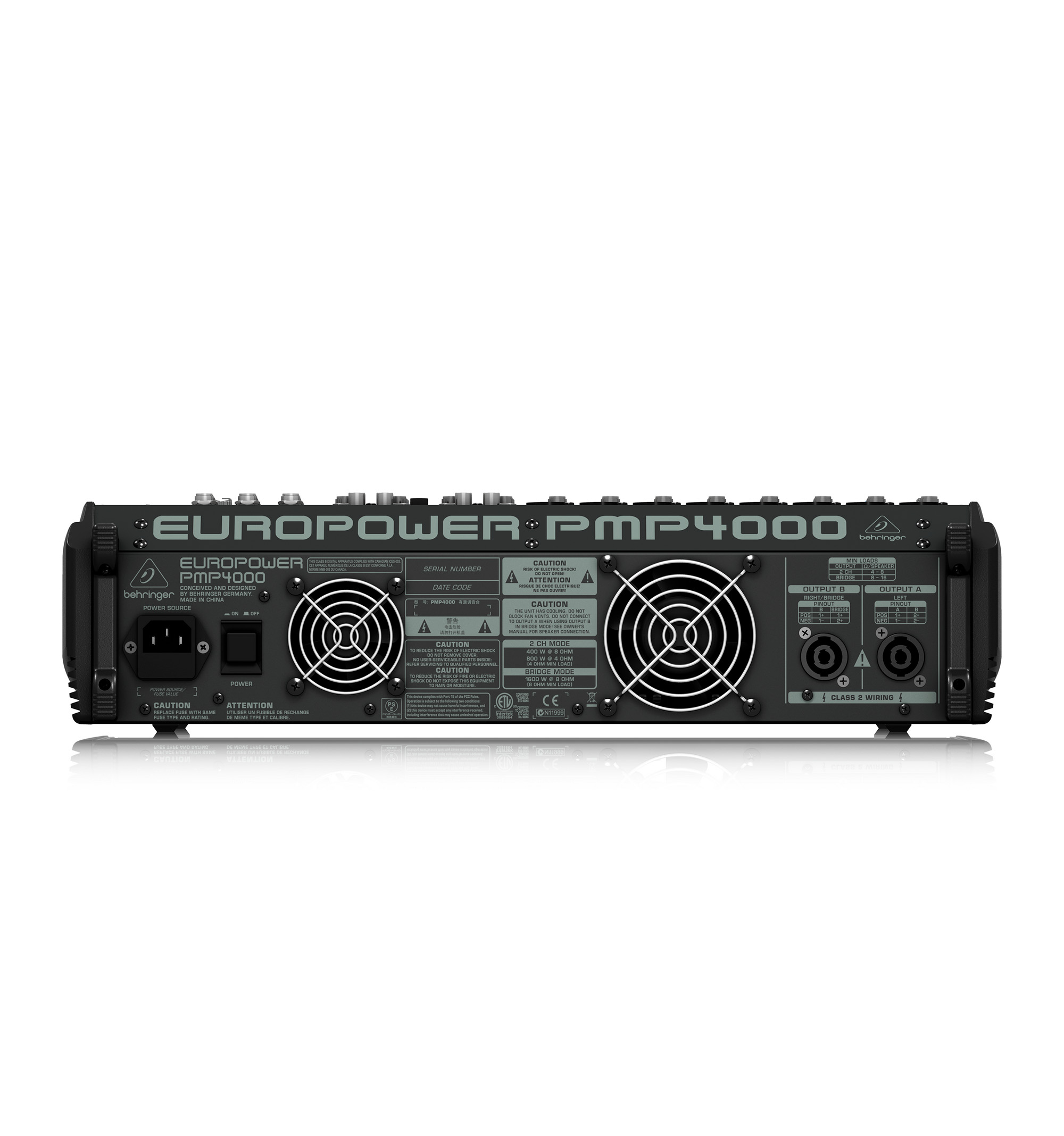 MEZCLADOR AMPLIFICADO BEHRINGER PMP4000 - Imagen 2