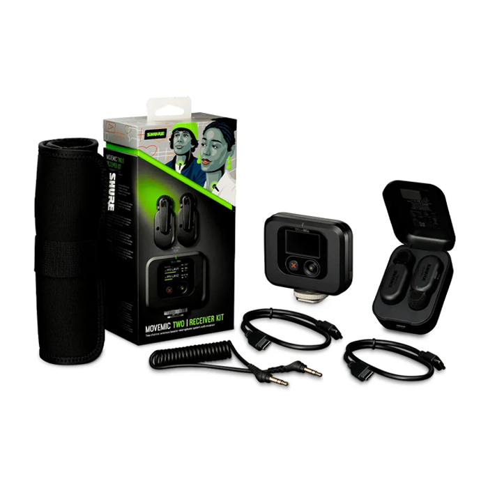 KIT MICRÓFONOS SHURE INALÁMBRICOS MoveMic DOS RECIBIDORES MV-TWO-KIT-Z7 - Imagen 2
