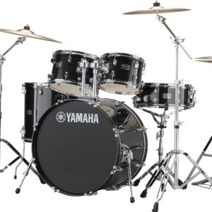 BATERIA YAMAHA RYDEEN RDP2F5 NEGRO+ CAJA 2 + PEDAL (SIN PLATILLO, SIN SILLA)