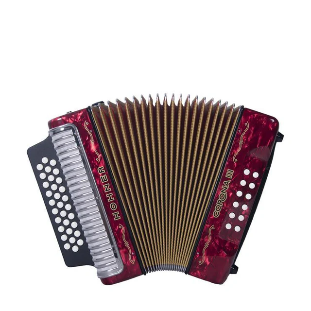 ACORDEON HOHNER CORONA 3 ADG ROJO