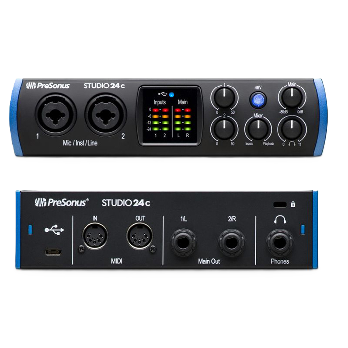 INTERFACE PARA GRABACION PRESONUS STUDIO24C