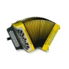 ACORDEON HOHNER REY VALLENATO BESAS AMARILLO