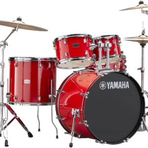 BATERIA YAMAHA RYDEEN RDP2F5 ROJO+ CAJA 2 + PEDAL (SIN PLATILLO, SIN SILLA)
