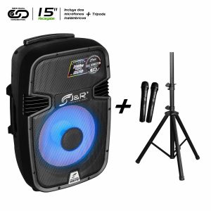 CABINA ACTIVA RECARGABLE BLUETOOTH J&R J5162 15″ PULGADAS
