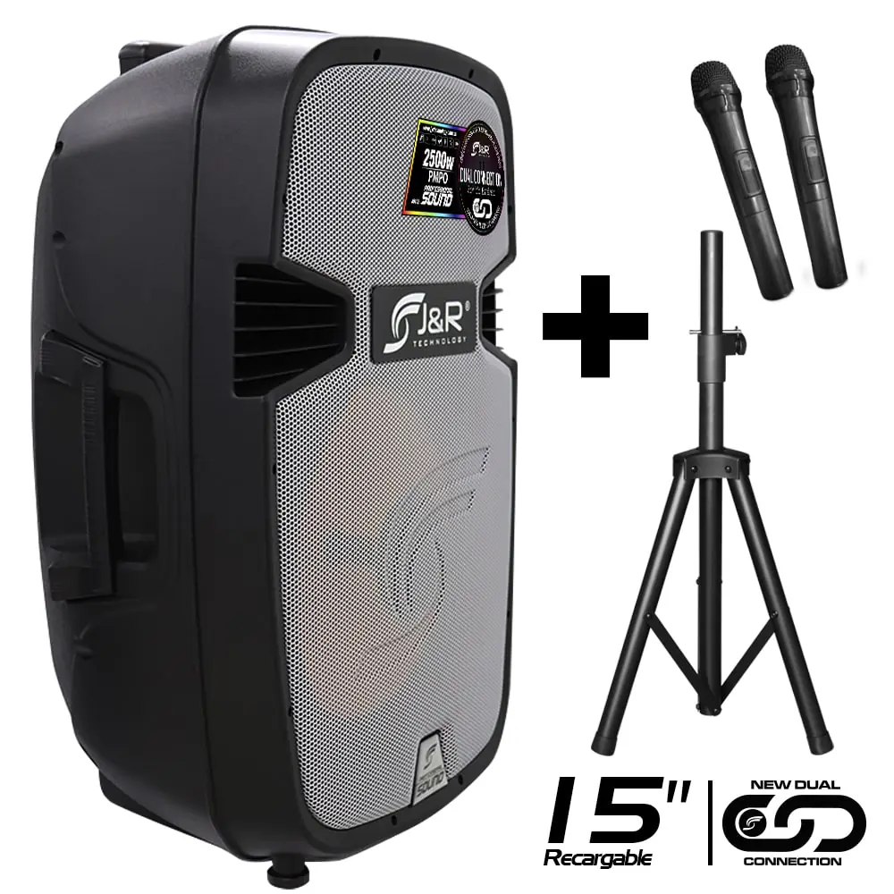 CABINA ACTIVA RECARGABLE BLUETOOTH J&R J5162 15″