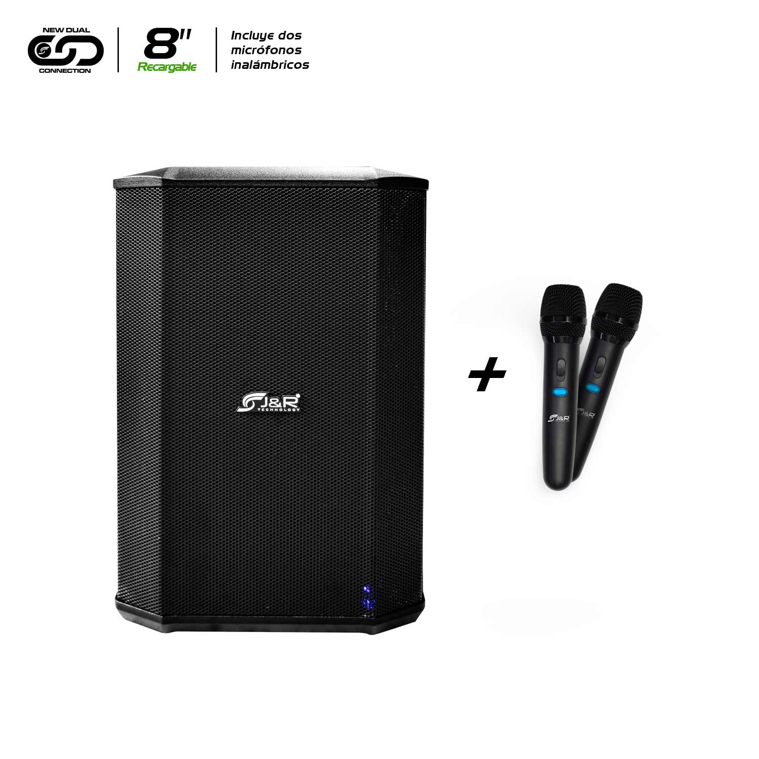 CABINA ACTIVA RECARGABLE BLUETOOTH J&R C1 PRO J5251 8″ - Imagen 2
