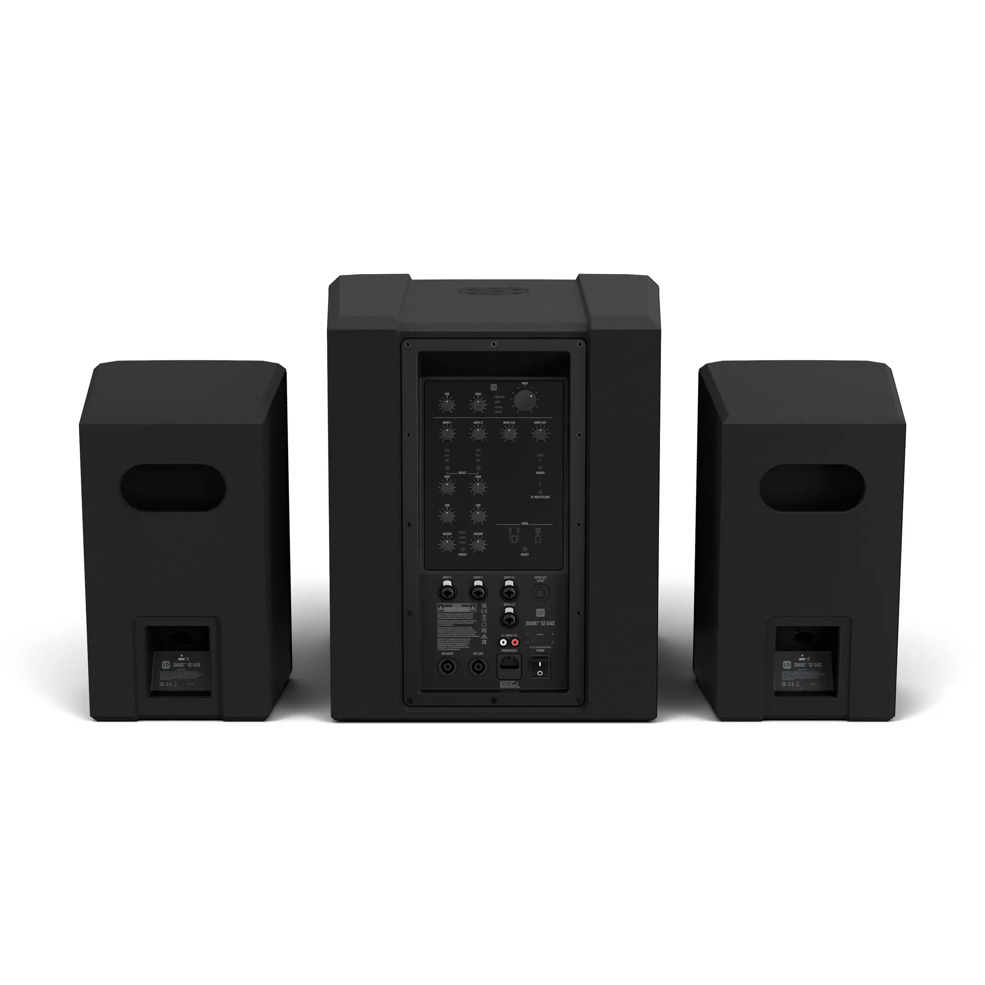 SISTEMA 2.1 ACTIVO LD SYSTEMS DAVE 12 G4X CON SUBWOOFER DE 12" Y DOS CABINAS DE 6,5" - Imagen 5