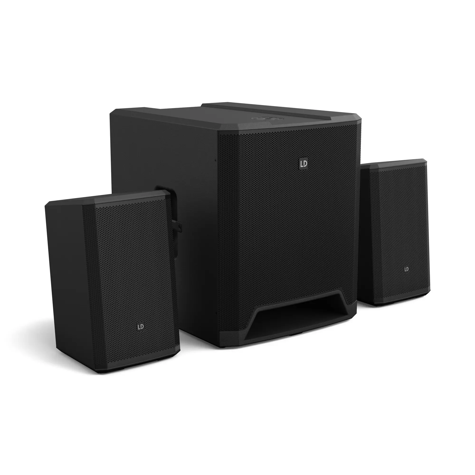 SISTEMA 2.1 ACTIVO LD SYSTEMS DAVE 18 G4X CON SUBWOOFER DE 18" Y DOS CABINAS DE 8"