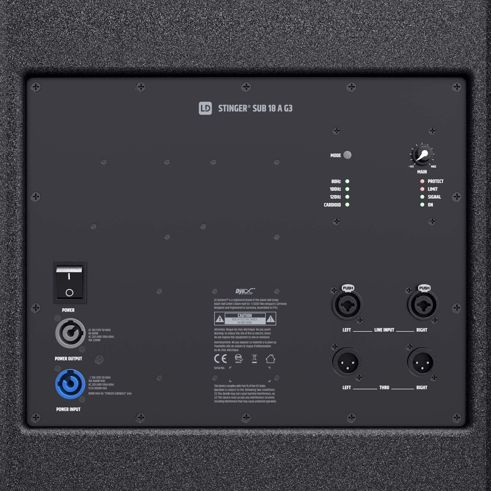 SUBWOOFER ACTIVO LD SYSTEMS STINGER SUB 18 A G3 - Imagen 8