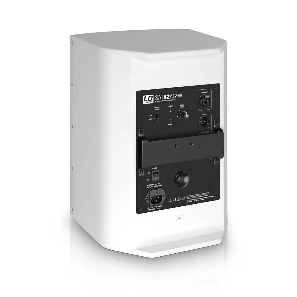 LD SYSTEMS SAB 82 A G2W CAJA ACÚSTICA INSTALACIÓN 8" ACTIVA BLANCO - Imagen 2