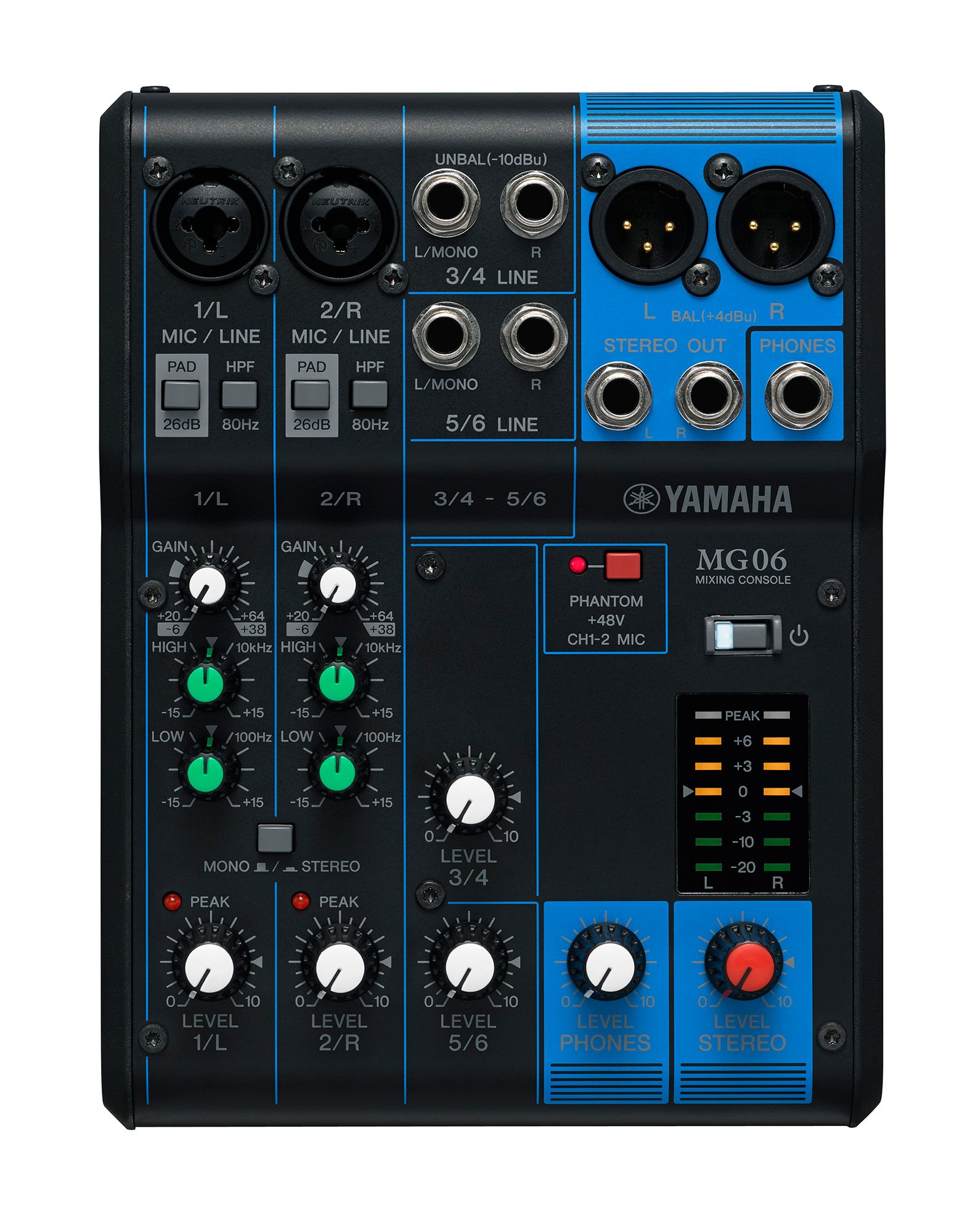MEZCLADOR ANÁLOGA YAMAHA MG06 - Imagen 2