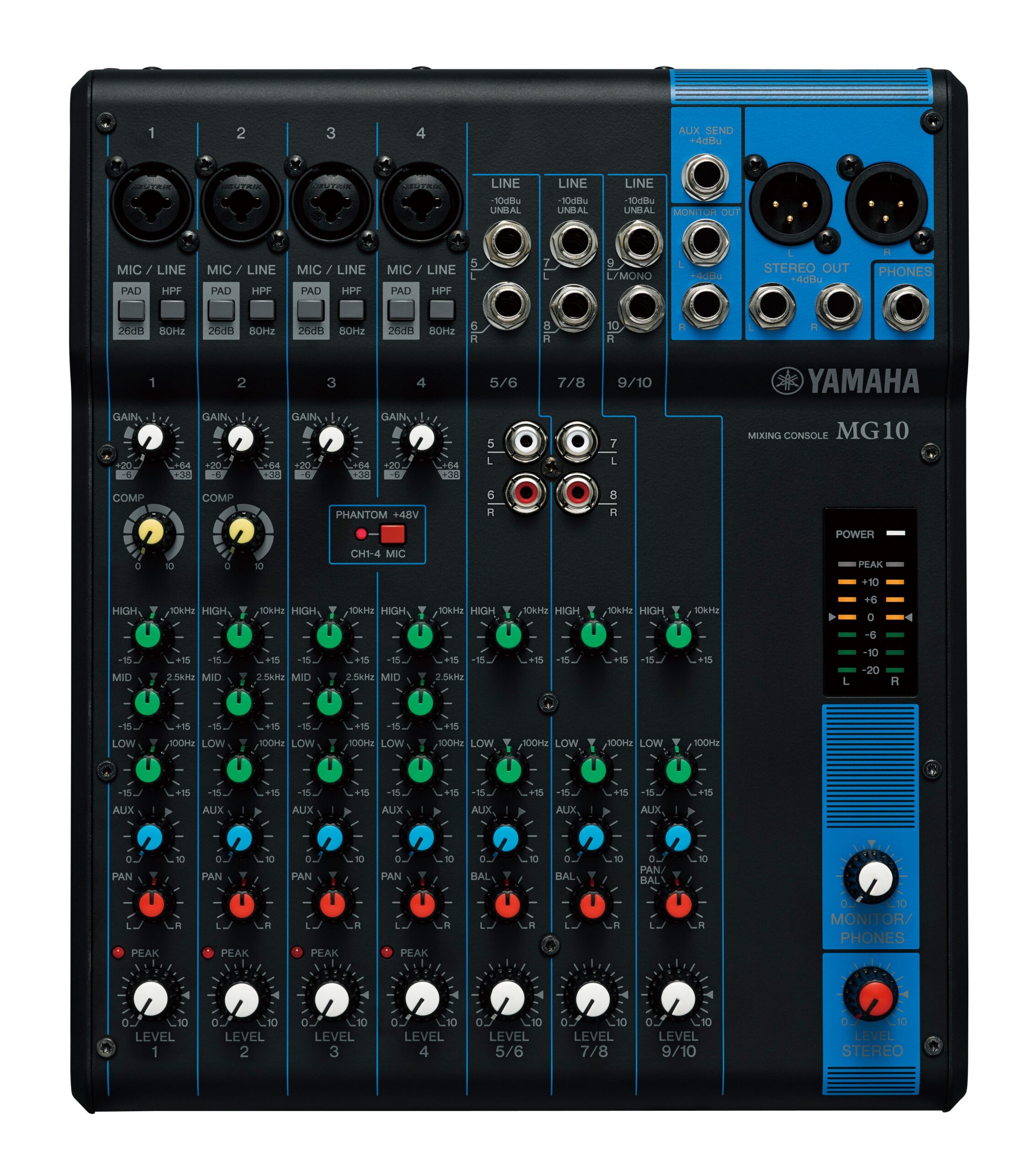 MEZCLADOR ANÁLOGA YAMAHA MG10 - Imagen 2