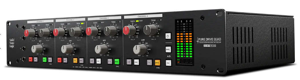 SOLID STATE LOGIC PURE DRIVE QUAD PREAMPLIFICADOR DE 4 CANALES - Imagen 4