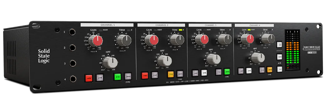 SOLID STATE LOGIC PURE DRIVE QUAD PREAMPLIFICADOR DE 4 CANALES - Imagen 3