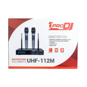 Alternative view of MICROFONOS INALAMBRICOS PRO DJ UHF-112M