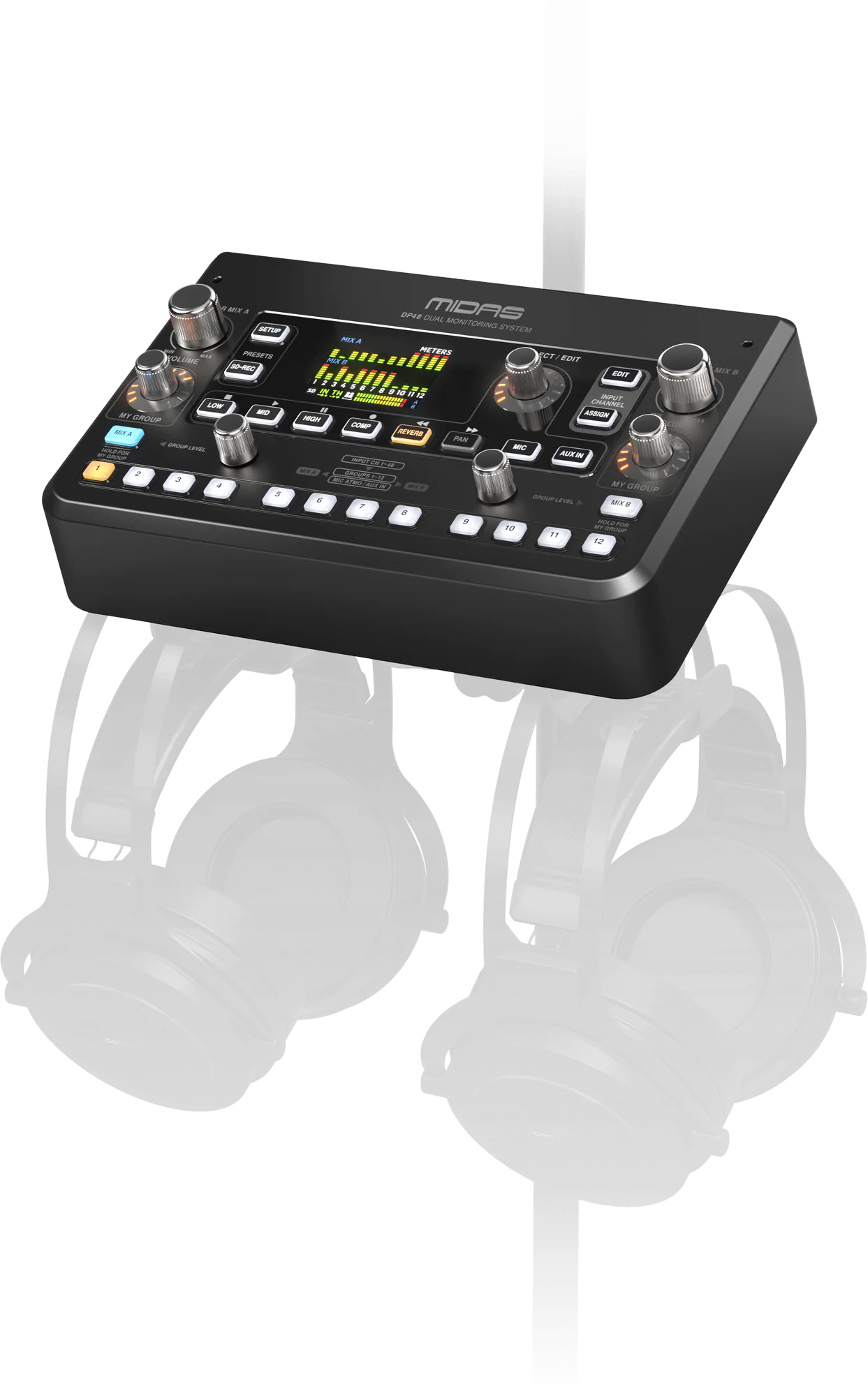 MEZCLADOR MONITOREO PERSONAL IN EARS MIDAS DP48 DIGITAL 48 CANALES - Imagen 2
