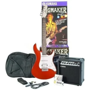 KIT GUITARRA ELÉCTRICA YAMAHA GIGMAKER ROJO EG112GPII MTR CON AMPLIFICADOR Y ACCESORIOS