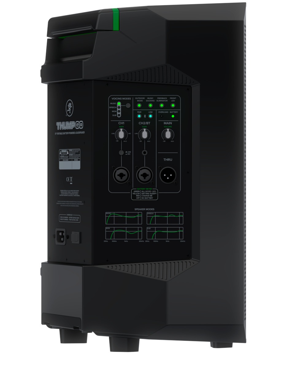 MACKIE THUMP GO CABINA ACTIVA PORTÁTIL RECARGABLE 8” PULGADAS - Imagen 2