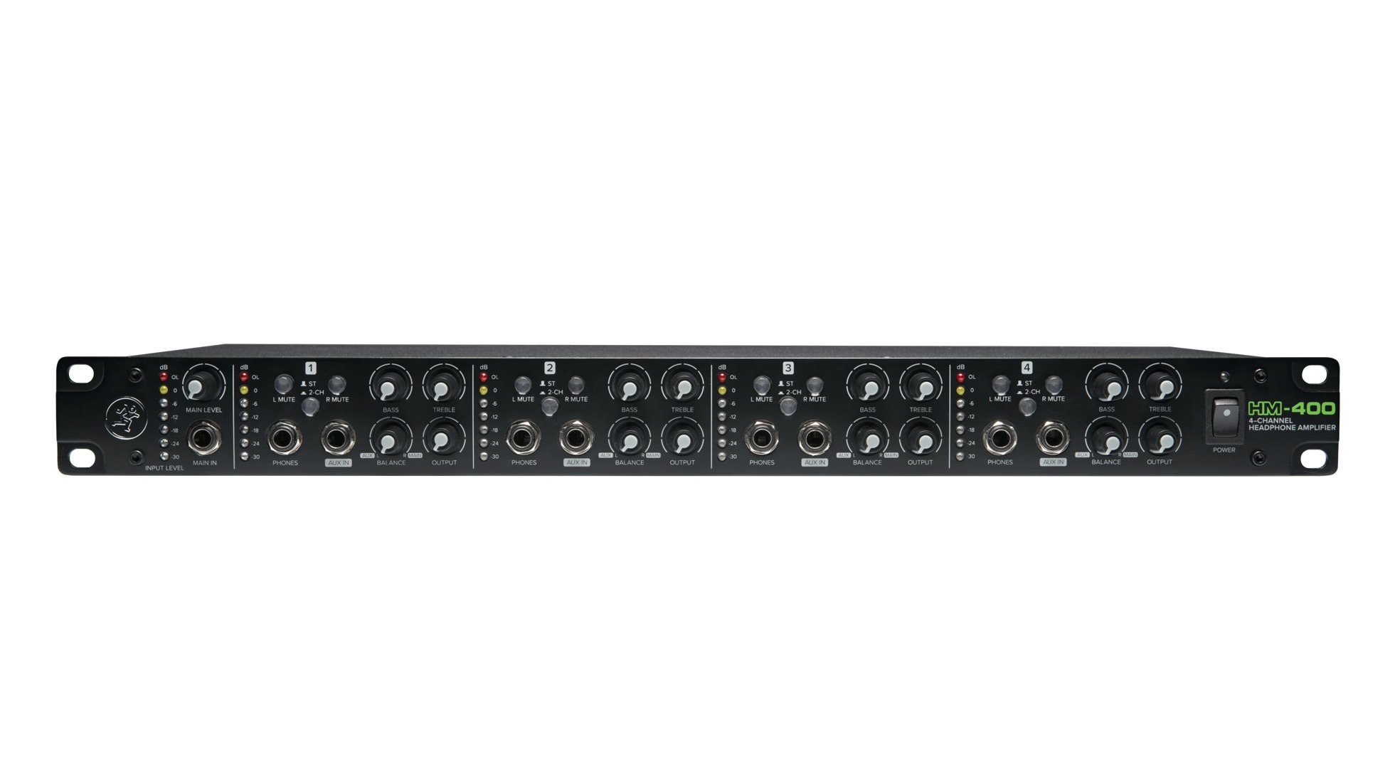 MACKIE HM-400 DISTRIBUIDOR DE AUDÍFONOS DE 4 CANALES - Imagen 3