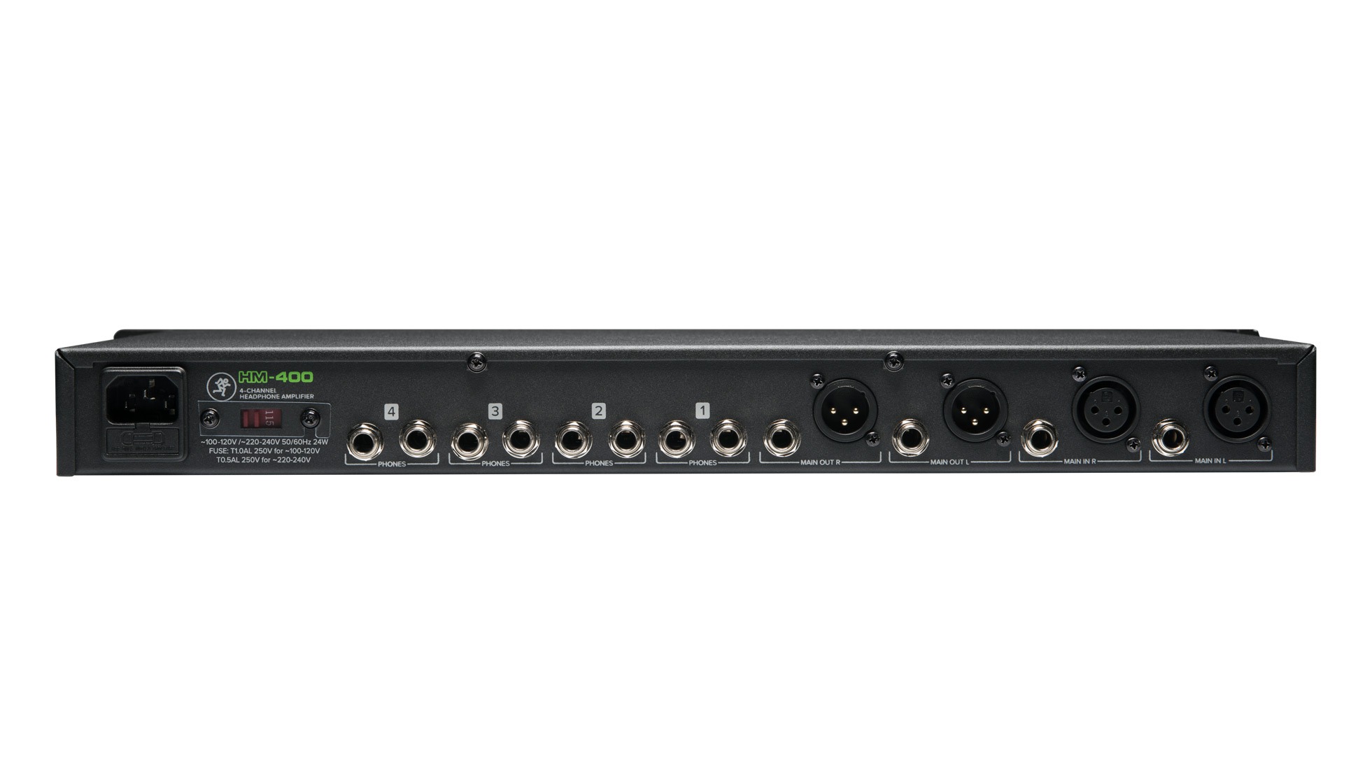 MACKIE HM-400 DISTRIBUIDOR DE AUDÍFONOS DE 4 CANALES - Imagen 2