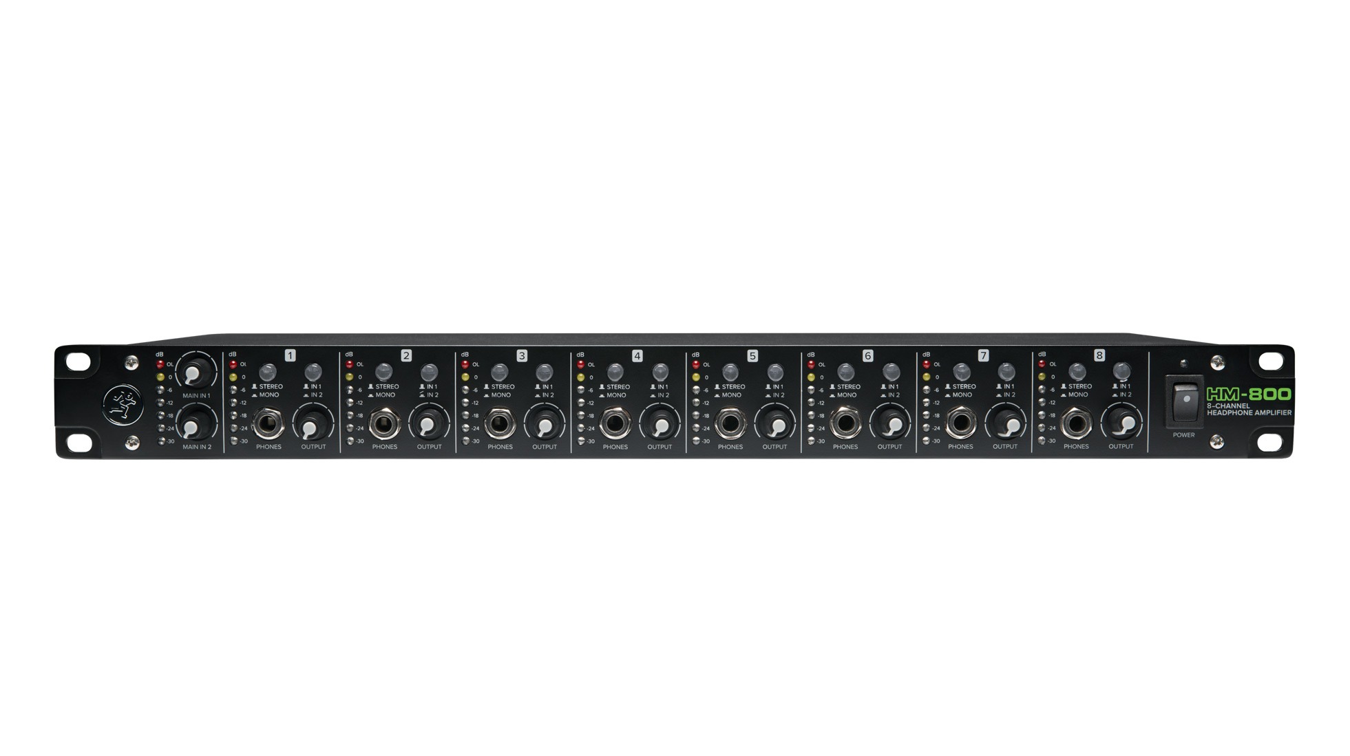 MACKIE HM-800 DISTRIBUIDOR DE AUDÍFONOS DE 8 CANALES - Imagen 4