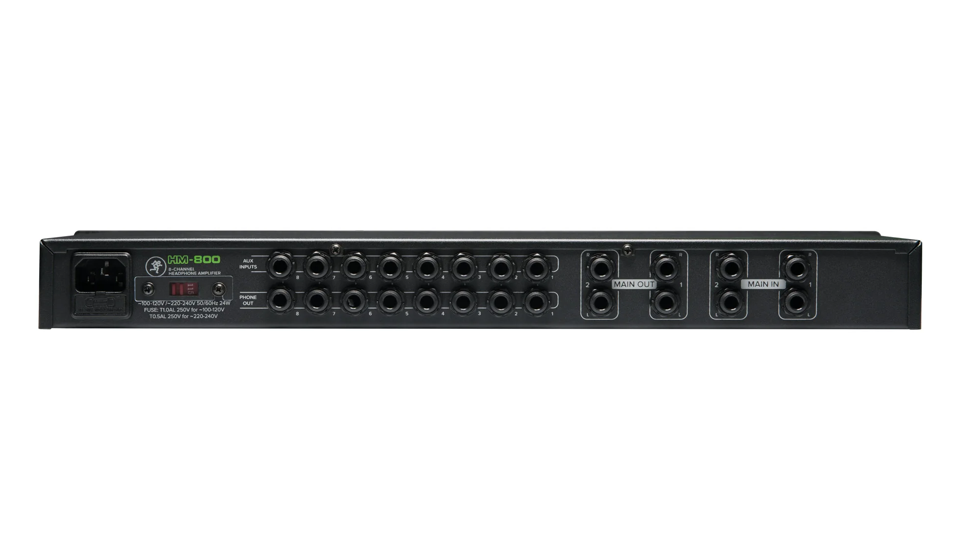 MACKIE HM-800 DISTRIBUIDOR DE AUDÍFONOS DE 8 CANALES - Imagen 2
