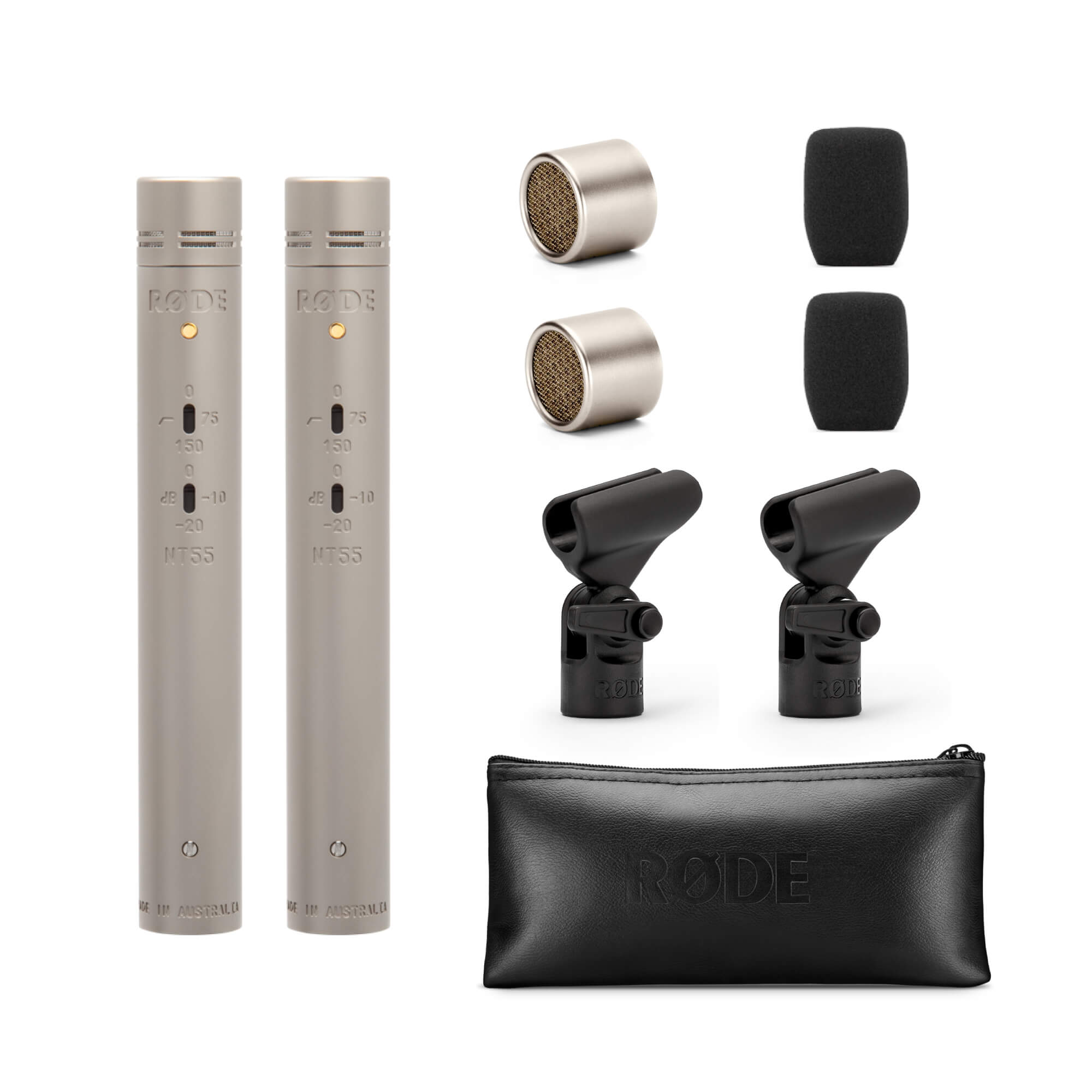 RØDE NT55 MATCHED PAIR MICRÓFONOS DE CONDENSADOR DE DIAFRAGMA PEQUEÑO - Imagen 2