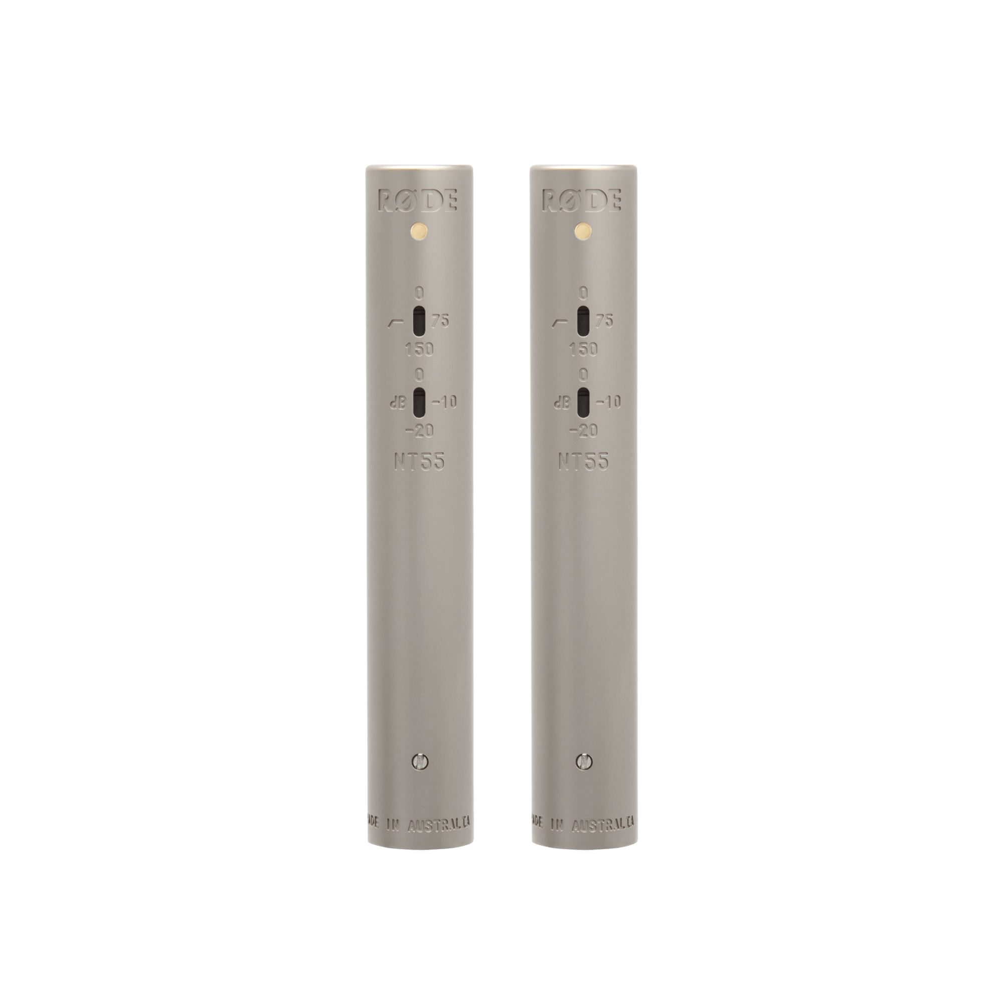 RØDE NT55 MATCHED PAIR MICRÓFONOS DE CONDENSADOR DE DIAFRAGMA PEQUEÑO