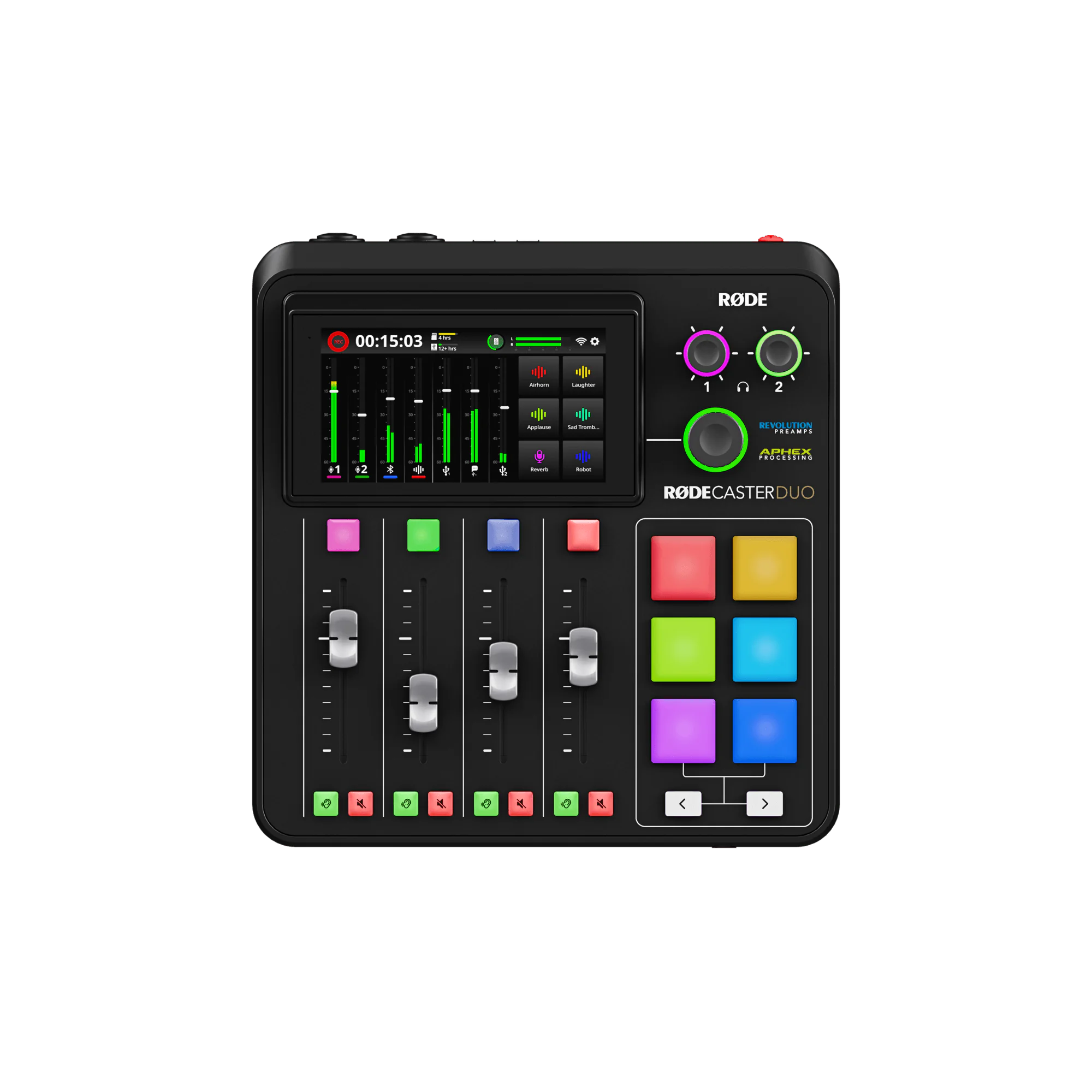 RØDECASTER DUO NEGRO ESTUDIO DE PRODUCCIÓN DE AUDIO INTEGRADO