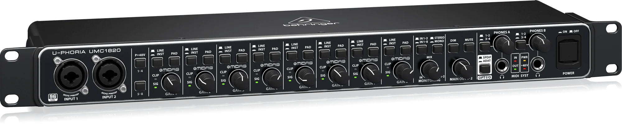 INTERFACE BEHRINGER UMC1820 DE 8 CANALES - Imagen 2