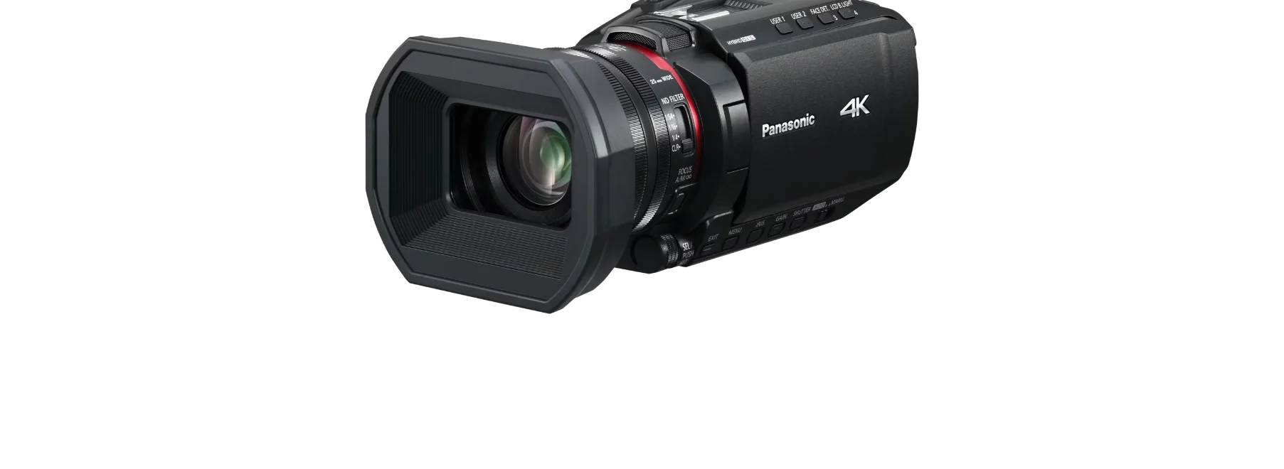 VIDEOCÁMARA PANASONIC HC-X1200PP LIGERA 4K A 60P ADAPTADA A LA PALMA DE LA MANO