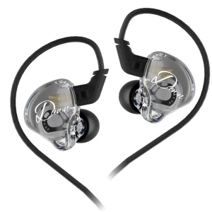 IN EARS KZ DAWN TRANSPARENTE CABLE OFC COBRE SIN MICROFONO