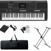 KIT TECLADO YAMAHA PSR E483 + PA-150 + ESTUCHE + BASE DOBLE + PEDAL SUSTAIN