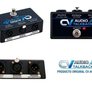 PEDALERA CV AUDIO TALK BACK PARA MONITOREO INTERNO Y SONIDO PRINCIPAL CON UN SOLO MICRÓFONO