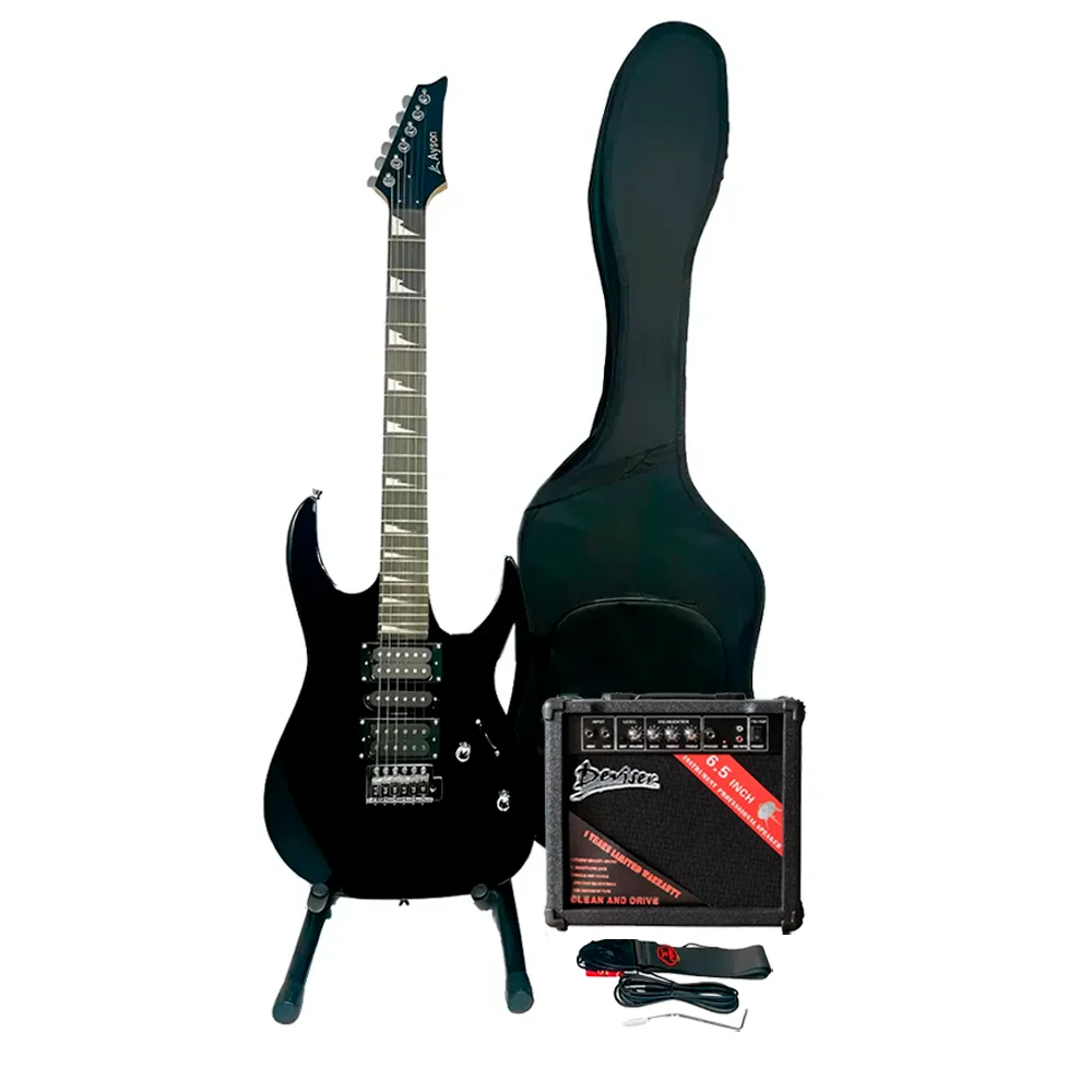 Kit Combo Guitarra Eléctrica Tipo Ibañez 170 + Accesorios - Imagen 2