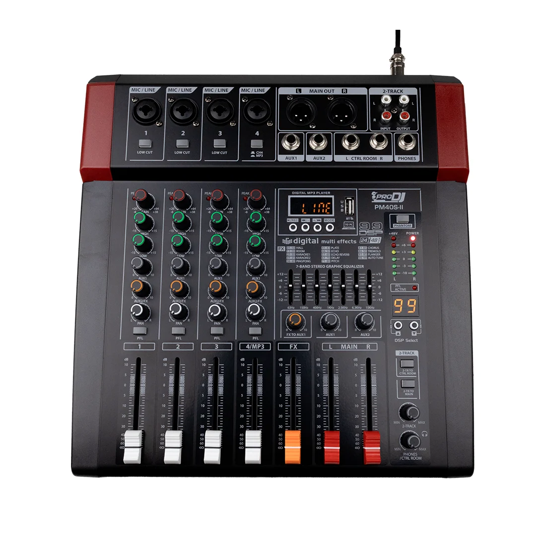 PRO DJ PM40S-II CONSOLA ANALOGA 4 CANALES