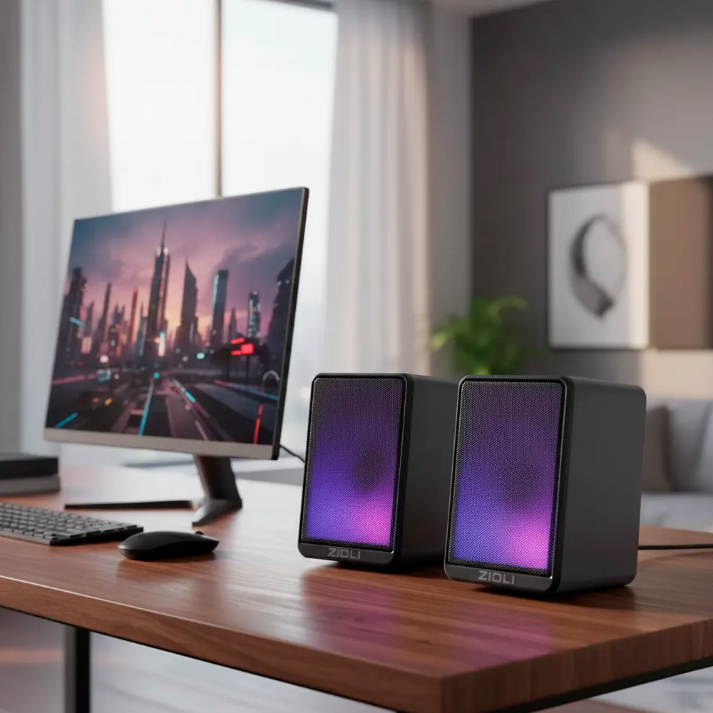 Parlantes Bocinas Jyr Zidli 85 Con Rgb - Bluetooth - J&r - Imagen 2