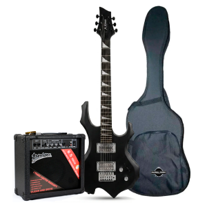 Kit Combo Guitarra Eléctrica Dark Flame + Estuche + Amplificador