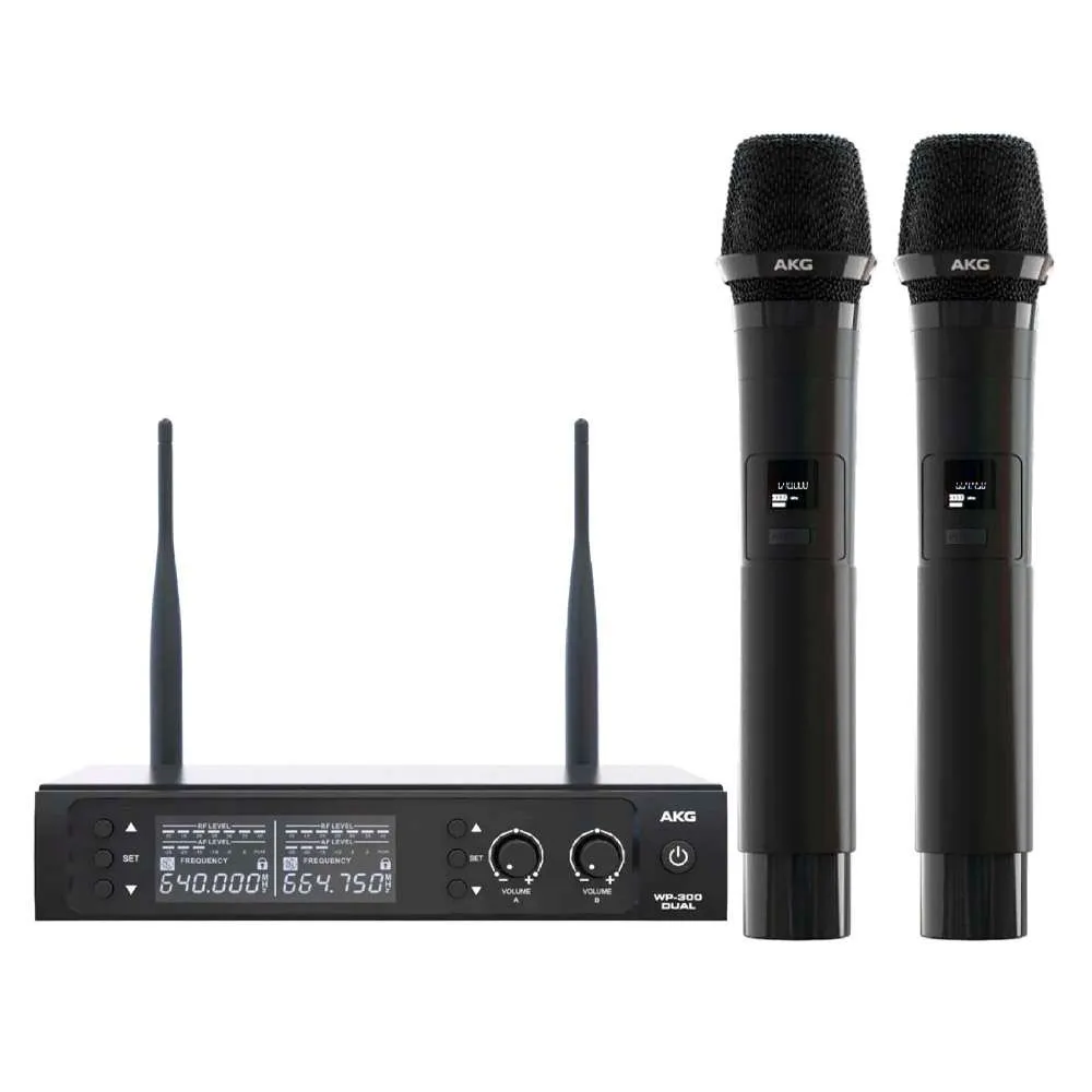 AKG WP300 DUAL MICRÓFONO DE MANO DOBLE INALÁMBRICO - Imagen 2